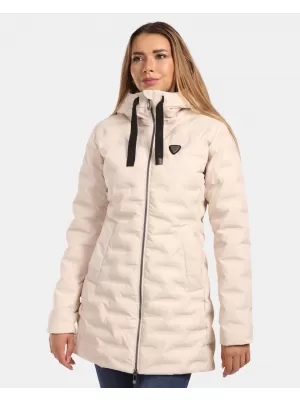 Dámský kabát KILPI BELIZE-W ZL0129KI BÉŽOVÁ