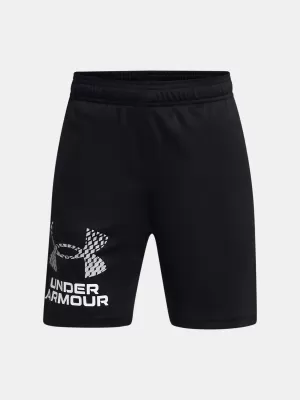Chlapecké kraťasy UNDER ARMOUR UA TECH LOGO SHORTS 1383333-001 ČERNÁ