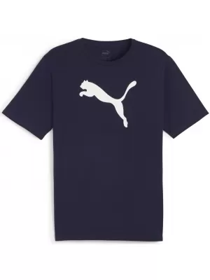 Pánský dres PUMA TEAMRISE LOGO JERSEY COTTON 658705_06 PUMA NAVY/PUMA WHITE