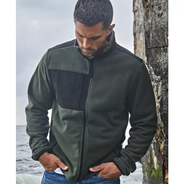  Pánská mikina Tee Jays | TJ 9120 DEEP GREEN/BLACK 