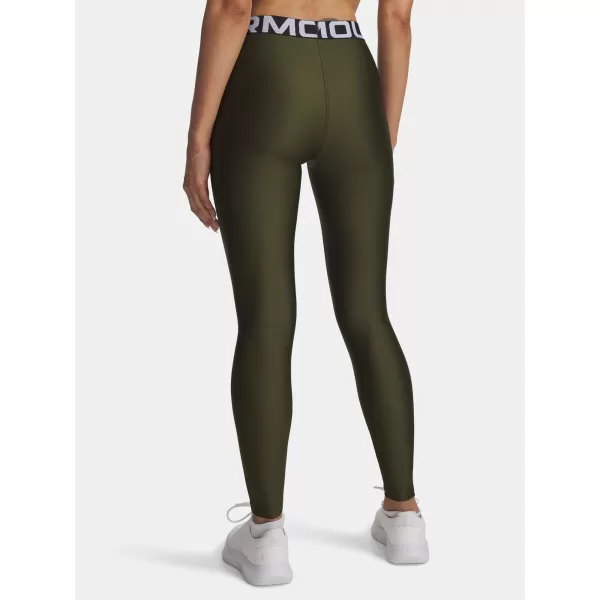  Dámské legíny UNDER ARMOUR UA HG LEGGING 1383559-308 ZELENÁ 