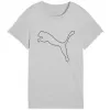 Dámské triko PUMA W TAD ESSENTIAL HEATHER LOGO TEE 52589304 LIGHT GRAY HEATHER