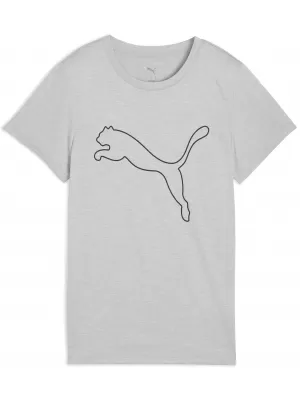 Dámské triko PUMA W TAD ESSENTIAL HEATHER LOGO TEE 52589304 LIGHT GRAY HEATHER