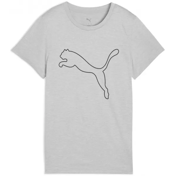  Dámské triko PUMA W TAD ESSENTIAL HEATHER LOGO TEE 52589304 LIGHT GRAY HEATHER 