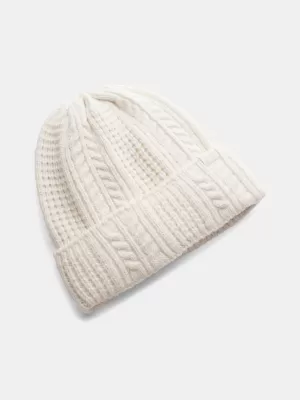 Dámská čepice UNDER ARMOUR W HALFTIME CABLE KNIT BEANIE 1386639-279 HNĚDÁ