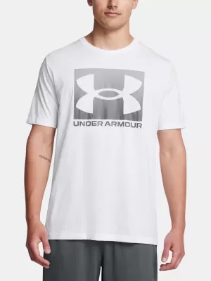 Pánské triko UNDER ARMOUR UA M BOXED SPORTS UPDATED SS 1386793-100 BÍLÁ