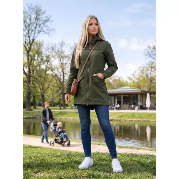 Dámská softshellová bunda ALTISPORT GEMEE KHAKI 