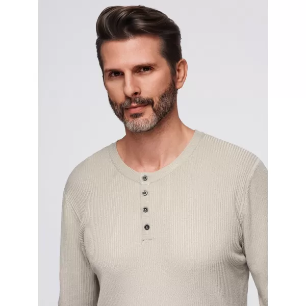  Pánský svetr OMBRE OM-SWSW-0182 BEIGE 