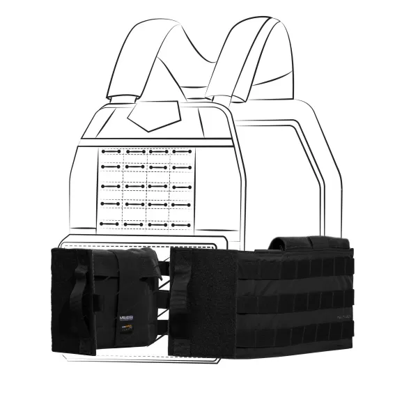  Vesta PENTAGON COMBAT MODULAR CUMMERBUND K17094 BLACK 