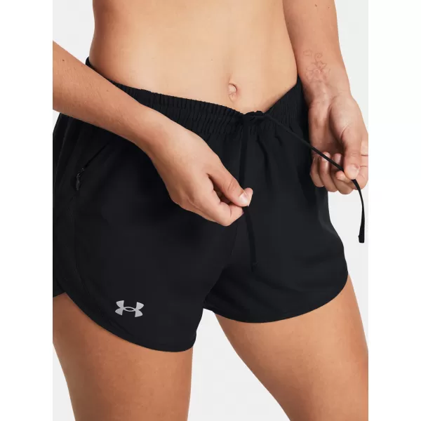  Dámské kraťasy UNDER ARMOUR UA FLY BY 3'' SHORTS 1382438-001 ČERNÁ 