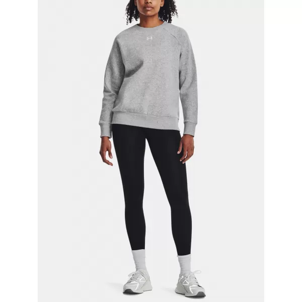  Dámská mikina UNDER ARMOUR UA RIVAL FLEECE CREW 1379508-012 ŠEDÁ 