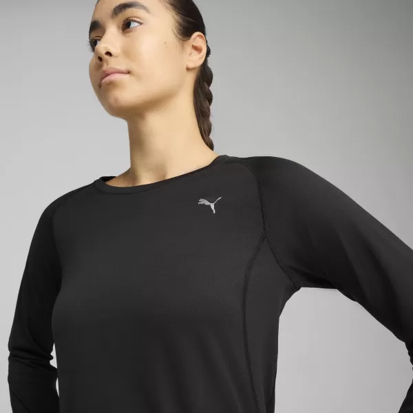  Dámské triko PUMA W RUN VELOCITY LONG SLEEVE (POLY) 52658101 PUMA BLACK 