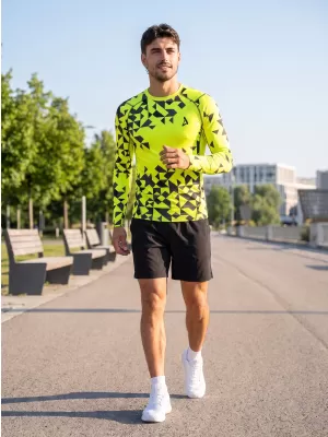 Pánské funkční kompresní triko premium ALTISPORT VOJ/ALM108TR03 NEON ŽLUTÁ