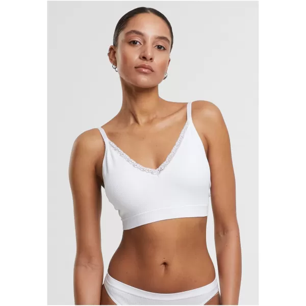  Dámská podprsenka URBAN CLASSICS TB7657A WHITE/WHITE 