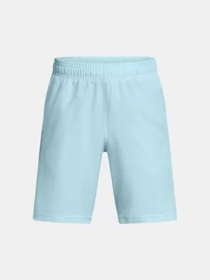 Chlapecké kraťasy UNDER ARMOUR UA TECH WOVEN WORDMARK SHORT 1383341-494 MODRÁ