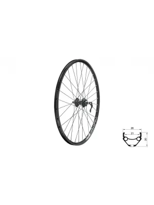 Zapletené kolo přední KLS DRAFT DSC F, 27,5", black BLACK