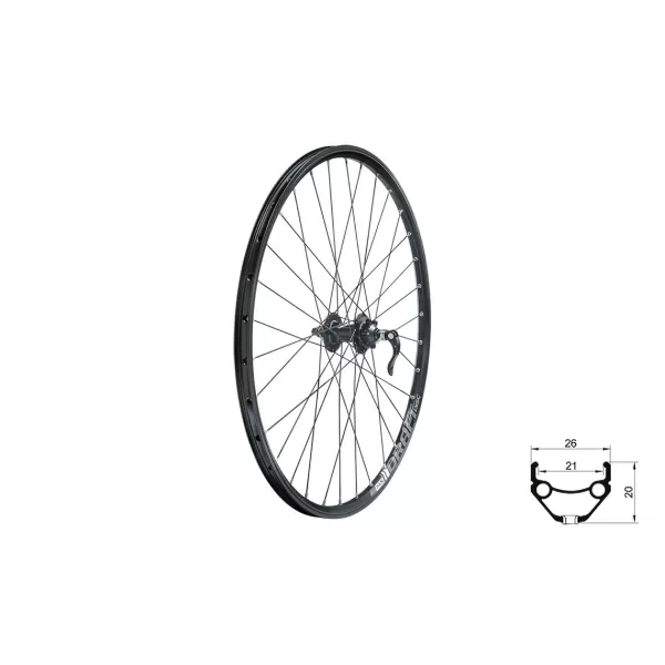  Zapletené kolo přední KLS DRAFT DSC F, 27,5", black BLACK 