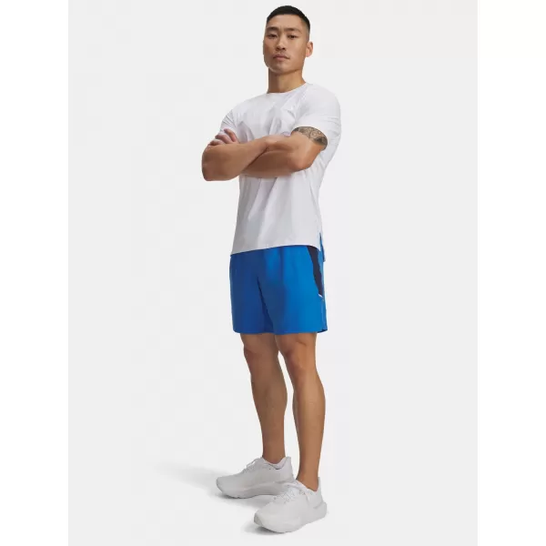  Pánské kraťasy UNDER ARMOUR UA LAUNCH PRO 2N1 7 SHORTS modrá 