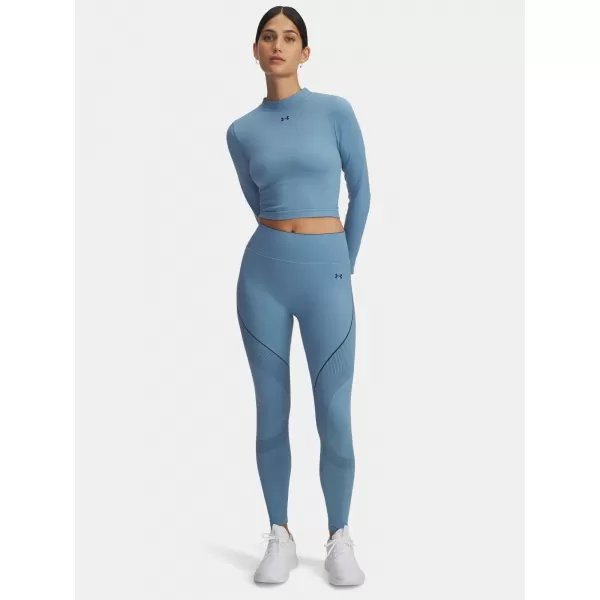  Dámské legíny UNDER ARMOUR UA VANISH SEAMLESS LEGGING 6000646-418 MODRÁ 