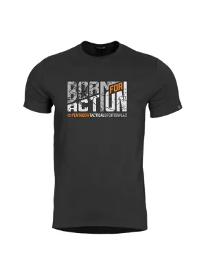 Triko PENTAGON AGERON BORN FOR ACTION K09012 BLACK