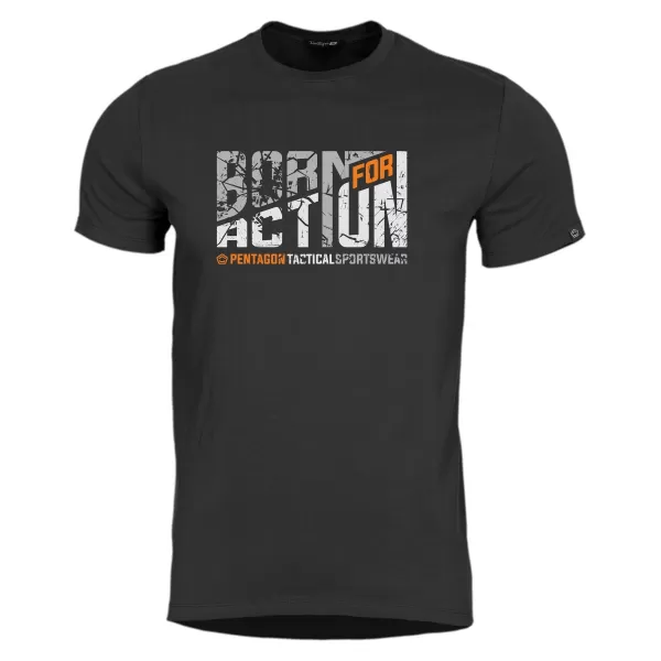  Triko PENTAGON AGERON BORN FOR ACTION K09012 BLACK 