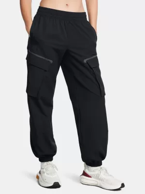 Dámské sportovní kalhoty UNDER ARMOUR UNSTOPPABLE CARGO PANT 1386481-001 ČERNÁ