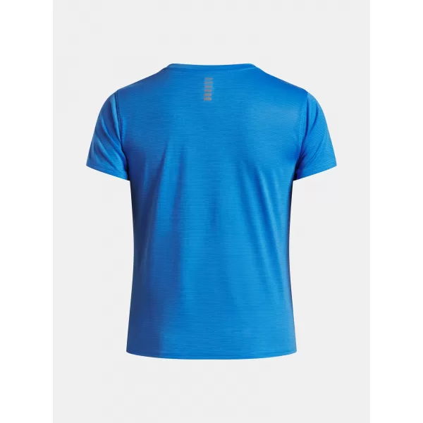  Dámské triko UNDER ARMOUR UA LAUNCH SHORTSLEEVE 1382434-402 MODRÁ 