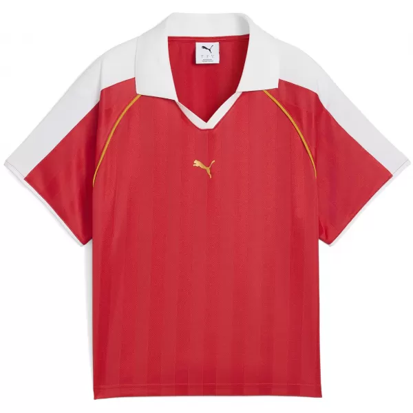  Dámský dres PUMA T7 RELAXED FOOTBALL JERSEY 63215711 FOR ALL TIME RED 