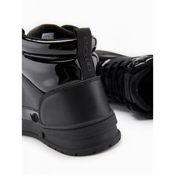  Pánské boty OMBRE OM-FOSH-0178 BLACK 