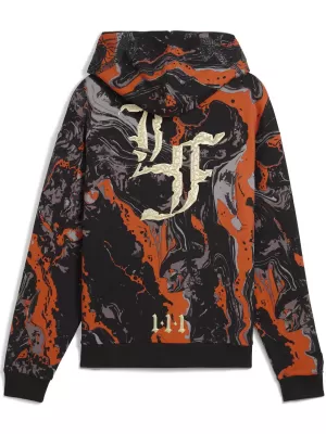 Pánská mikina PUMA LAFRANCE HEEM ERA FULL ZIP 63247101 ORANGE GLO/AOP