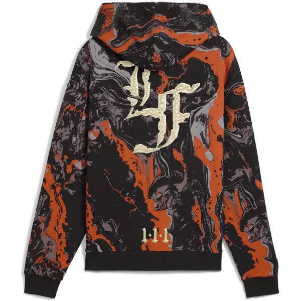  Pánská mikina PUMA LAFRANCE HEEM ERA FULL ZIP 63247101 ORANGE GLO/AOP 