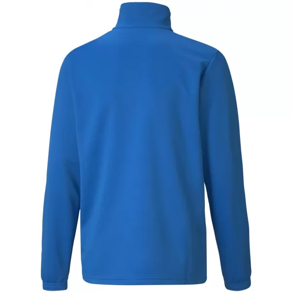  Dětské triko PUMA TEAMRISE 1/4 ZIP TOP JR 657395_02 ELECTRIC BLUE LEMONADE 