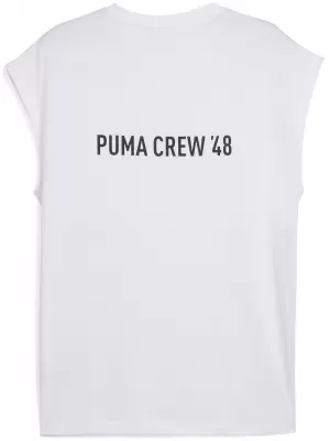 Pánské triko PUMA M GRAPHIC CUTOFF TANK 52762002 PUMA WHITE