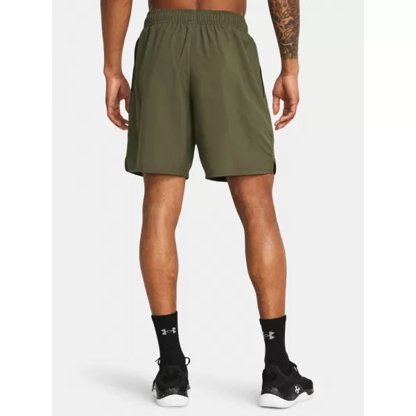  Pánské kraťasy UNDER ARMOUR UA WOVEN WDMK SHORTS 1383356-390 ZELENÁ 