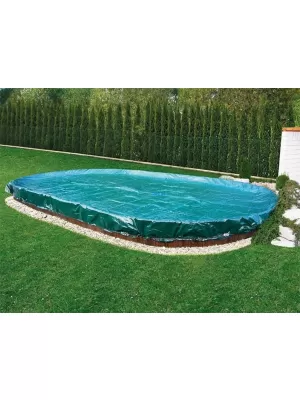 Krycí plachta SUPREME pro oválné bazény Orlando Premium 3,66 x 7,32 m - zelená