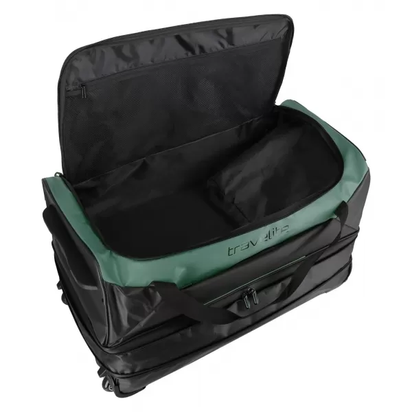  Taška TRAVELITE BASICS WHEELED DUFFLE EXP. BLACK/GREEN 