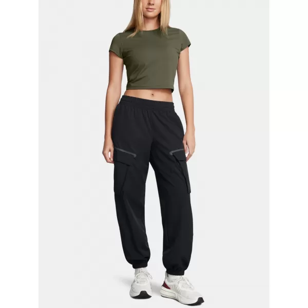 Dámské sportovní kalhoty UNDER ARMOUR UNSTOPPABLE CARGO PANT 1386481-001 ČERNÁ 