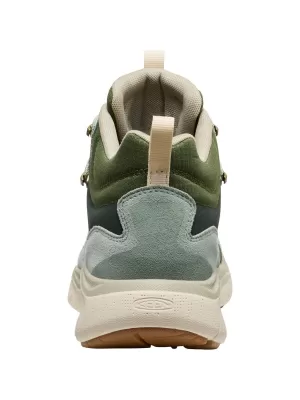 Dámské turistické boty KEEN LEIKI LEATHER MID WP ICEBERG GREEN/BRONZE GREEN