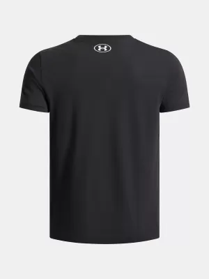 Chlapecké triko UNDER ARMOUR UA OVERLAY WM SS 6005069-001 ČERNÁ