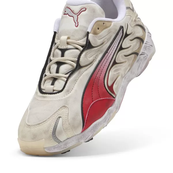  Pánské boty PUMA INHALE DISTRESSED 40453202 ALPINE SNOW/FOR ALL TIME RED 
