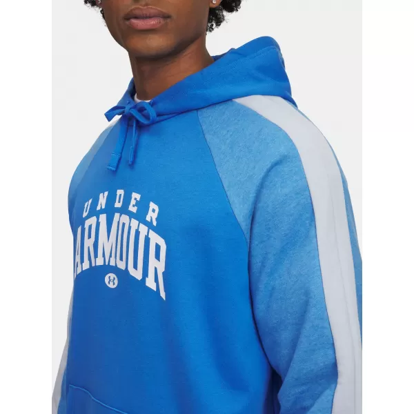  Pánská mikina UNDER ARMOUR RIVAL FLC CB HOOD MODRÁ 