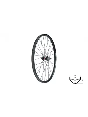 Zapletené kolo zadní KLS VALOR 3 DSC R, 28/29", black BLACK