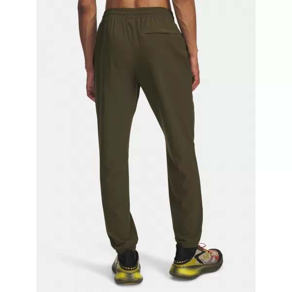  Pánské tepláky UNDER ARMOUR UA VIBE WOVEN JOGGER 1386557-308 ZELENÁ 