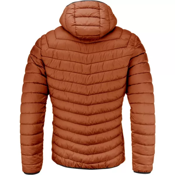  Pánská prošívaná bunda CUTTER & BUCK | MOUNT ADAMS JACKET MEN ORANGE RUST 