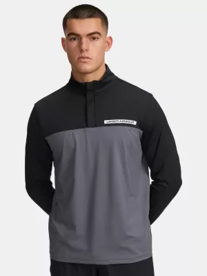 Pánská mikina UNDER ARMOUR UA T2G 1/4 ZIP 1389878-002 ČERNÁ
