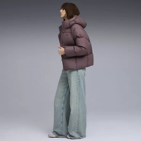  Dámská bunda PUMA HOODED DOWN PUFFER JACKET 68839288 RAISIN 
