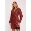 Dámské šaty MOE M871 MAROON
