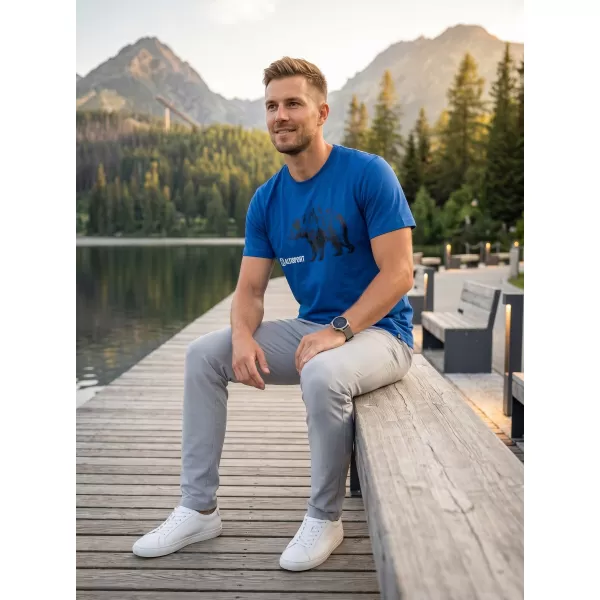  Pánské triko s krátkým rukávem ALTISPORT ALM193129 SNORKEL BLUE 