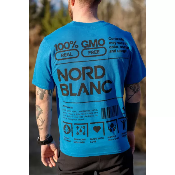  Pánské triko NORDBLANC CERTAINTY NBSMT8165 MODRÁ 
