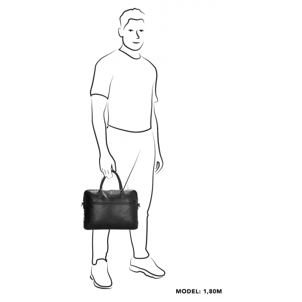  Brašna BEAGLES MURCIA BUSINESS BAG BLACK 